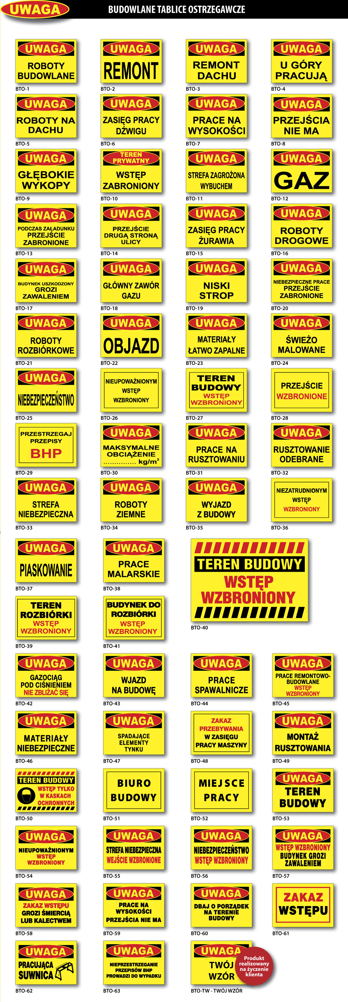 Mój DoM Bis » Budowlane tablice ostrzegawcze