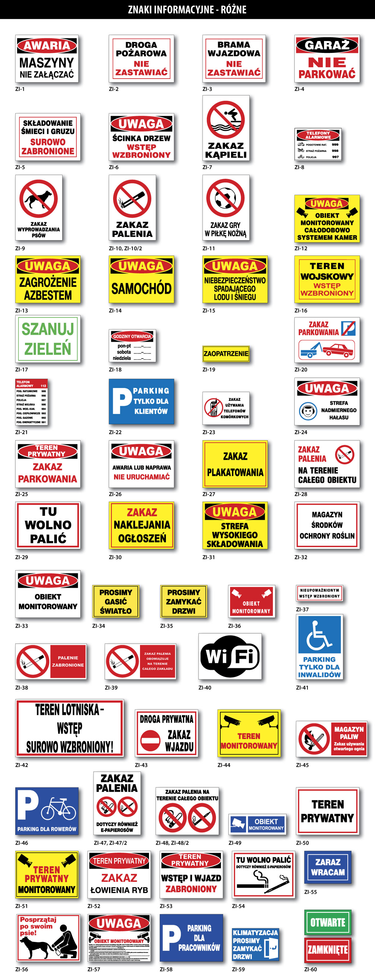 Mój DoM Bis » Tabliczki informacyjne - różne