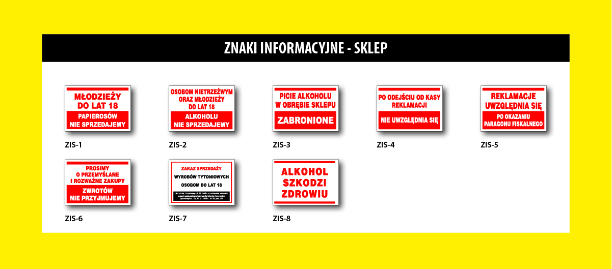 Mój DoM Bis » Znaki informacyjne – sklep